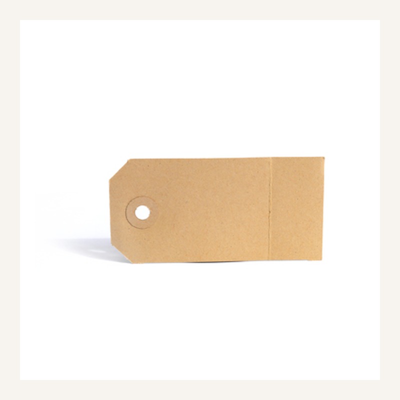 Folded kraft Hang Tag