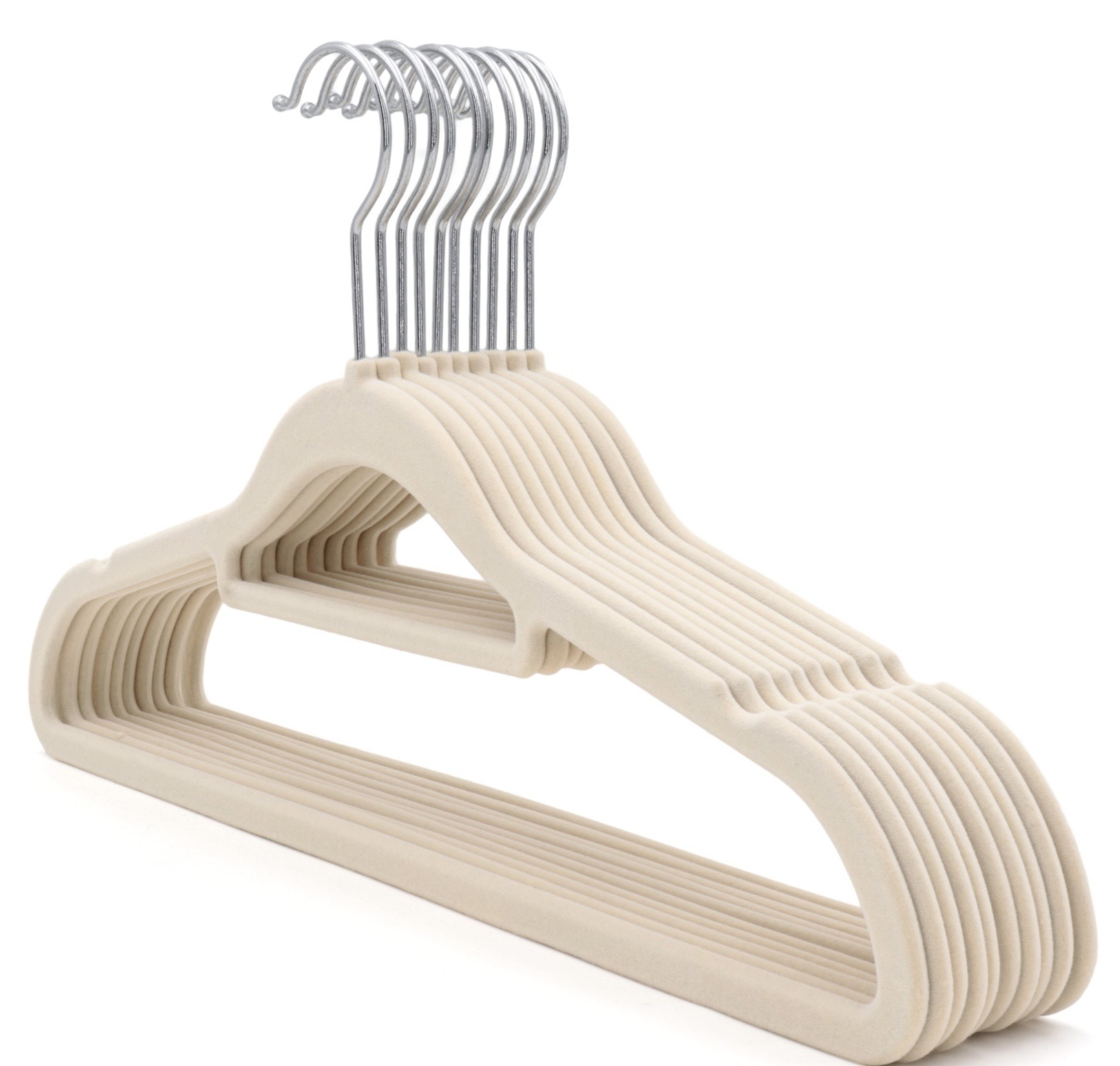 Beige velvet Hangers
