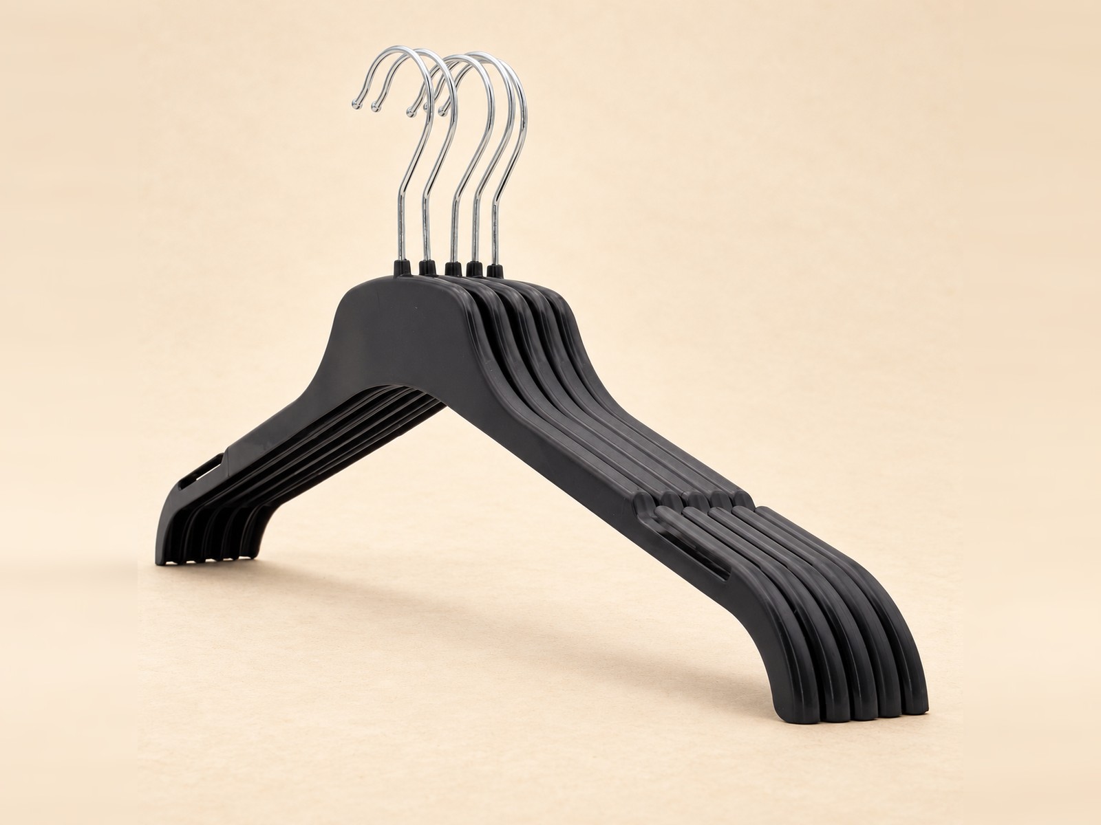 Black plastic Hangers