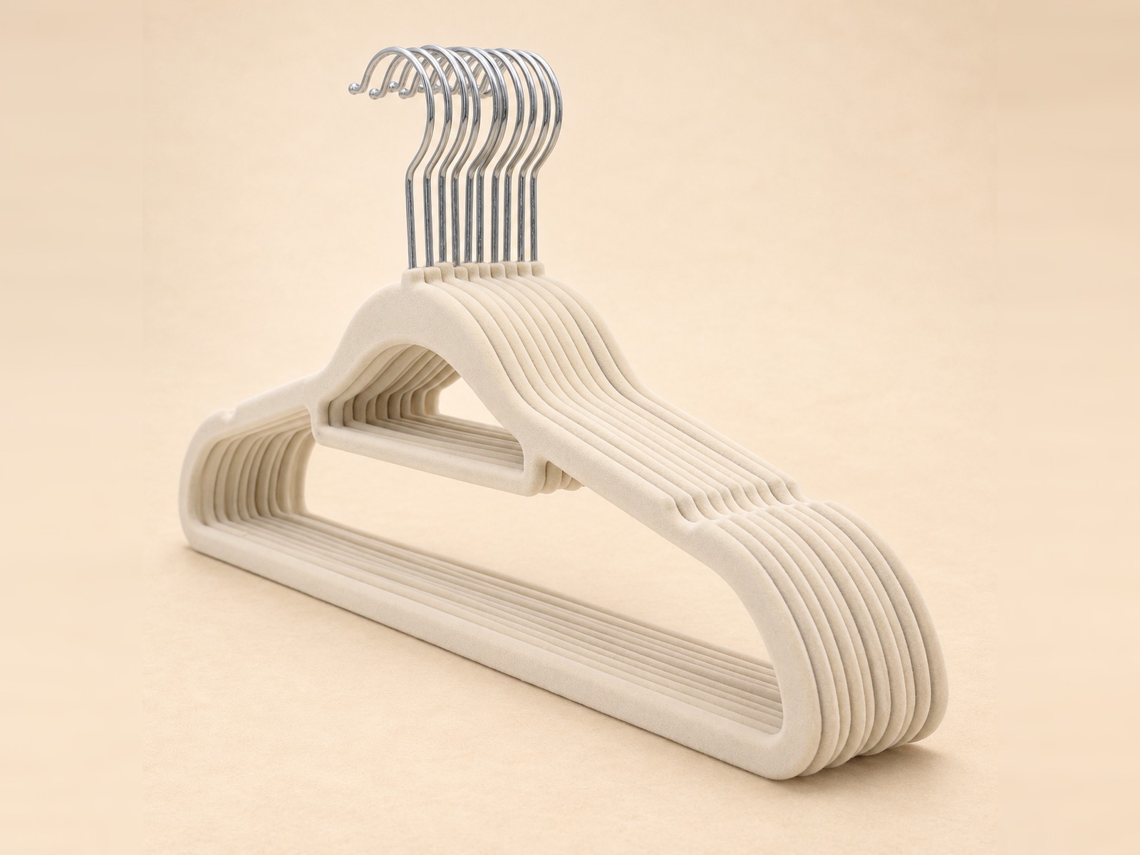 Beige velvet Hangers