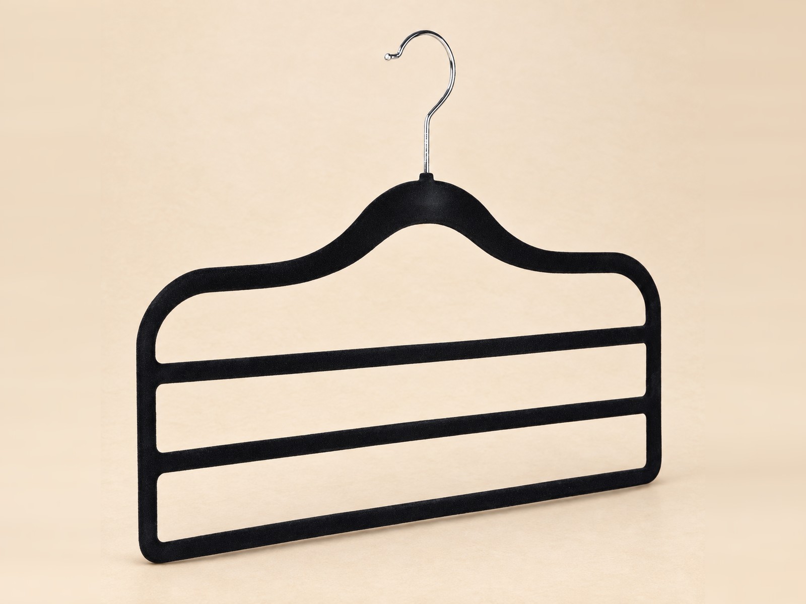 Black velvet multi-bar Hanger