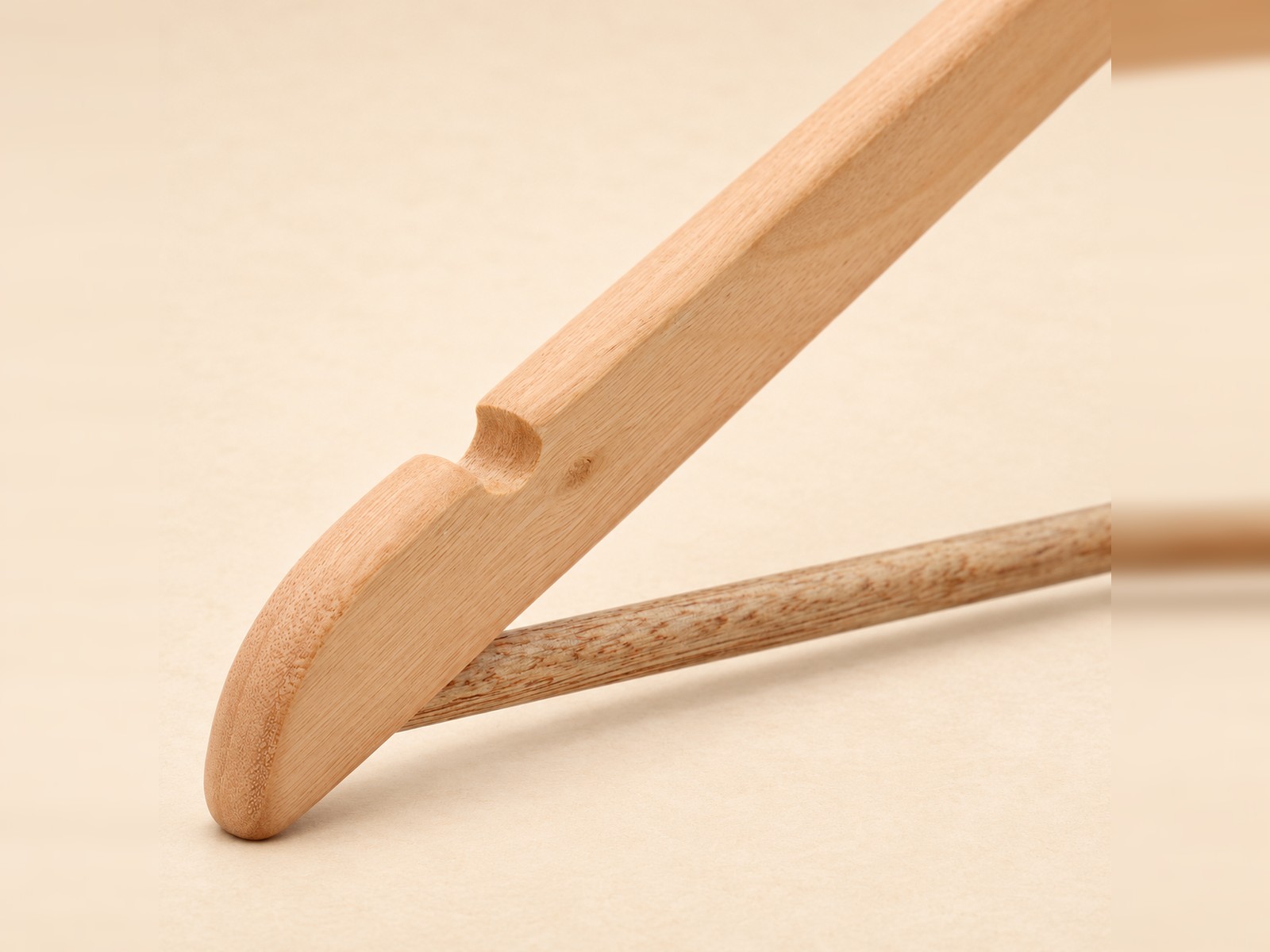 Wood Hanger shoulder notch