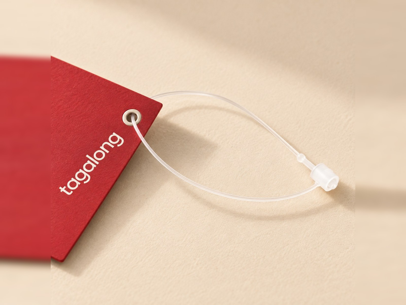 TagAlong Hang Tag with a Loop Fastener