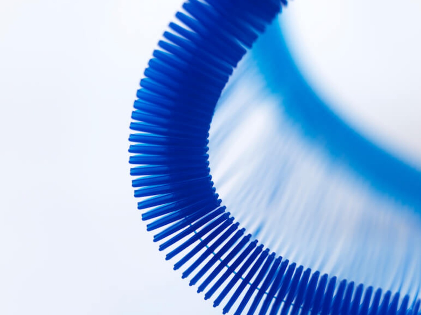 Blue Tag Pins in a fan
