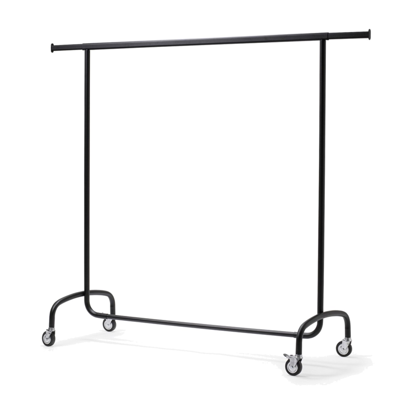 Black rolling Clothing Rack