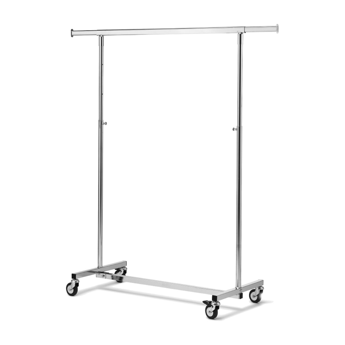 Chrome Clothing Rack with T-base