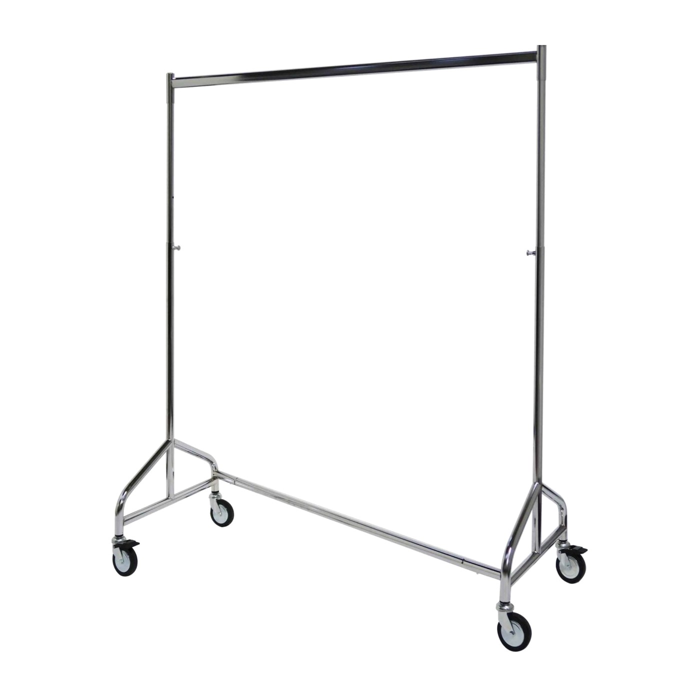 Chrome single-rail Clothing Rack
