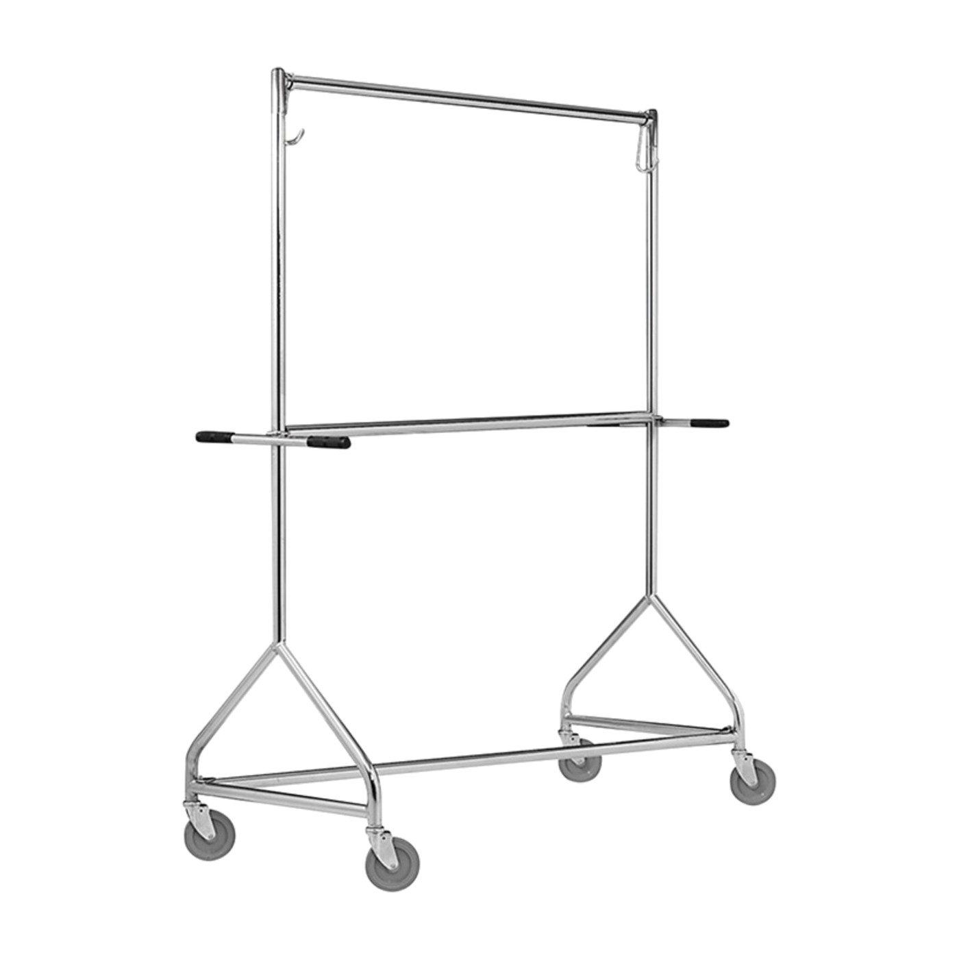 Chrome Clothing Rack with side handles