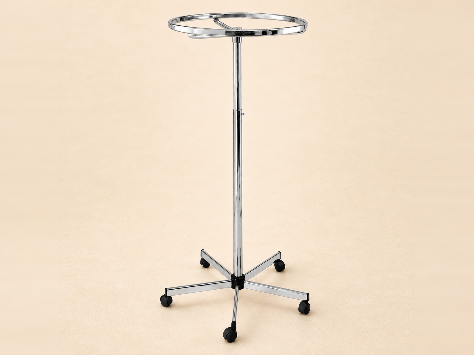 Chrome round Clothing Rack